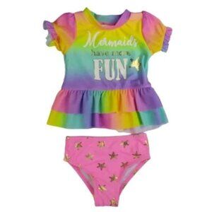 WetSuit Club 2 pieces Rashguard/Swimsuit Size 9M